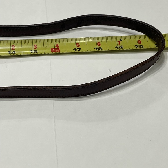 Neiman Marcus Dark Brown Leather Messenger Bag. Crossbody. Italy. Pre-owned - Picture 8 of 11